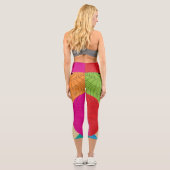 Leggings Capri Art culturel aztèque (Verso)