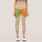 Leggings Capri Art culturel aztèque (Recto)