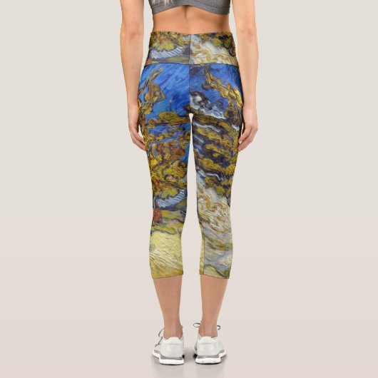 Leggings Capri Art de Van Gogh Mulberry Tree (Verso)