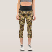 Leggings Capri Art déco géométrique (Recto)