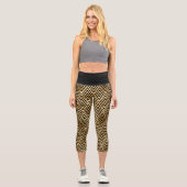 Leggings Capri Art déco géométrique (Recto)