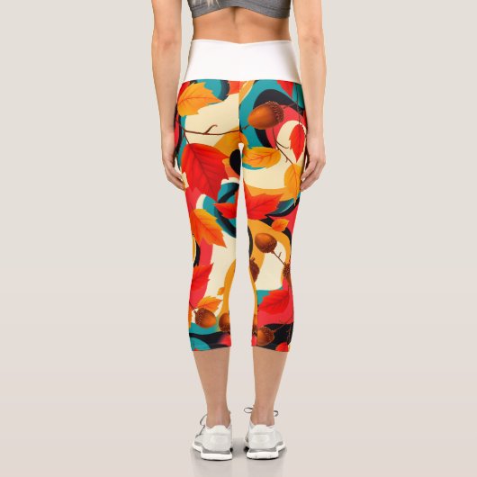 Leggings Capri Art fluide vibrant (Verso)
