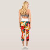 Leggings Capri Art fluide vibrant (Verso)