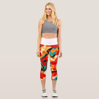 Leggings Capri Art fluide vibrant