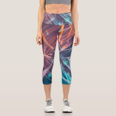 Leggings Capri Art moderne numérique Abstrait (Recto)