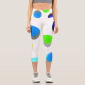 Leggings Capri Art moderne numérique Abstrait (Recto)