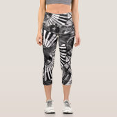 Leggings Capri Art musical Abstrait - Textures mixtes en niveaux  (Recto)