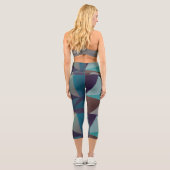 Leggings Capri art numérique d'art fractal Abstrait (Verso)