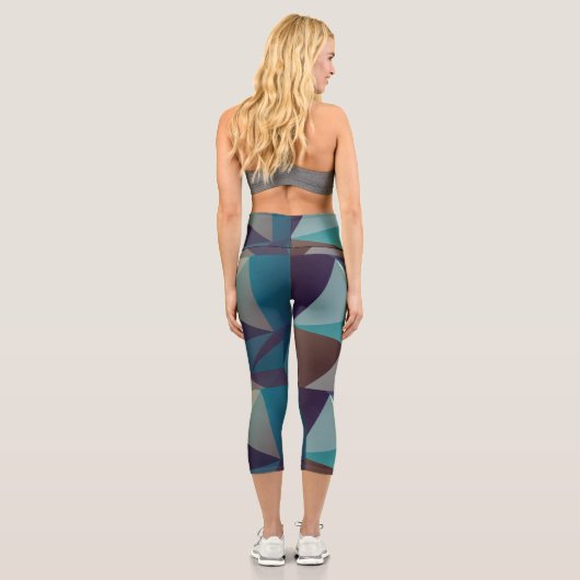 Leggings Capri art numérique d'art fractal Abstrait (Verso)