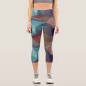 Leggings Capri art numérique d'art fractal Abstrait (Recto)