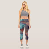 Leggings Capri art numérique d'art fractal Abstrait (Recto)
