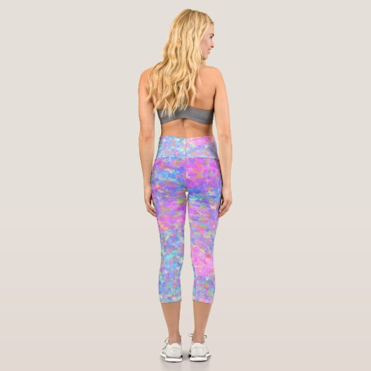 Leggings Capri Art point multicolore (Verso)