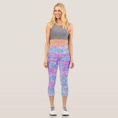 Leggings Capri Art point multicolore (Recto)