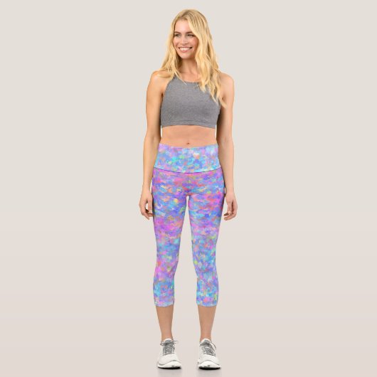 Leggings Capri Art point multicolore (Recto)
