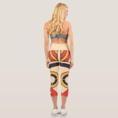 Leggings Capri Art tribal aztèque (Verso)