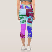 Leggings Capri Artiste palette pop art (Verso)