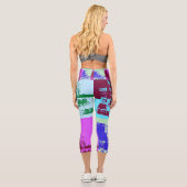 Leggings Capri Artiste palette pop art (Verso)