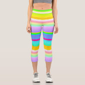 Leggings Capri Artsy brillant rayé (Recto)