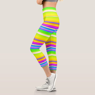 Leggings Capri Artsy brillant rayé