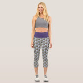Leggings Capri Assistant Imaginaire Dragon violet (Recto)