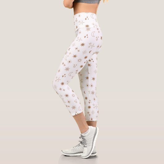 Leggings Capri Astrologie Star Motif (Gauche)