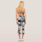 Leggings Capri Attaque arc-en-ciel (Verso)