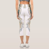 Leggings Capri Attrape-rêve loup (Verso)