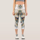 Leggings Capri Attrape-rêve loup (Recto)