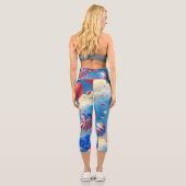 Leggings Capri Au-dessus des nuages (Verso)