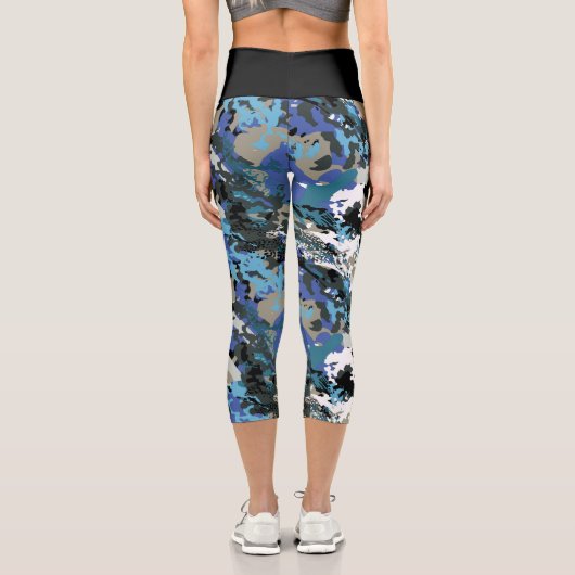 Leggings Capri Aussie Wild Kingfisher (Verso)