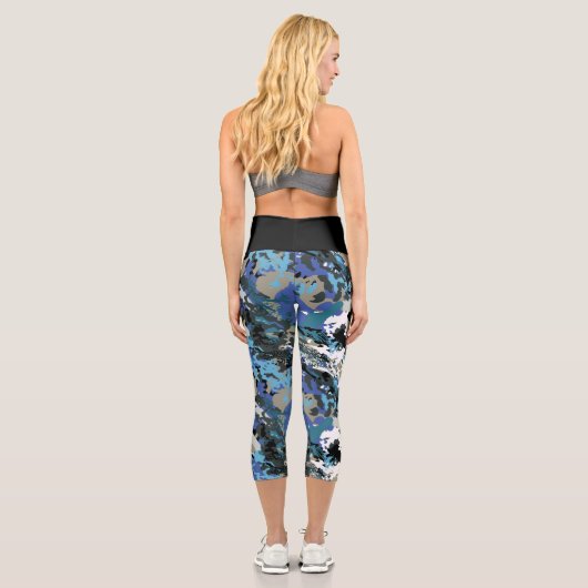 Leggings Capri Aussie Wild Kingfisher (Verso)
