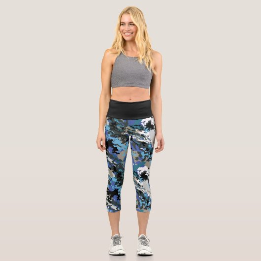 Leggings Capri Aussie Wild Kingfisher (Recto)