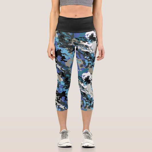 Leggings Capri Aussie Wild Kingfisher (Recto)