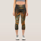 Leggings Capri Automne fractal (Recto)