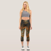 Leggings Capri Automne fractal (Recto)