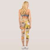 Leggings Capri automne moisson Thanksgiving saison falli (Verso)