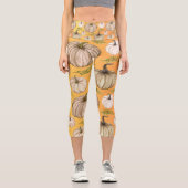 Leggings Capri automne moisson Thanksgiving saison falli (Recto)