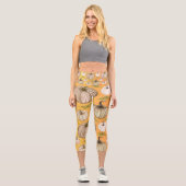 Leggings Capri automne moisson Thanksgiving saison falli (Recto)