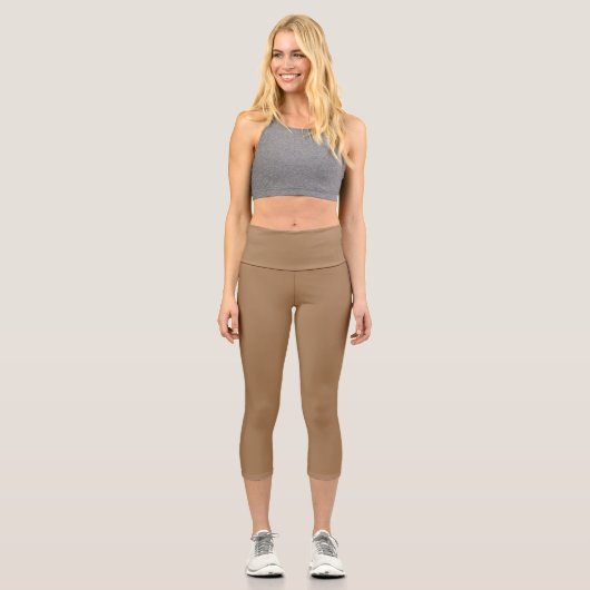 Leggings Capri Autorisation Brown simple (Recto)