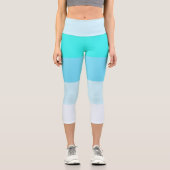 Leggings Capri avec bande de couleur mixte (Recto)