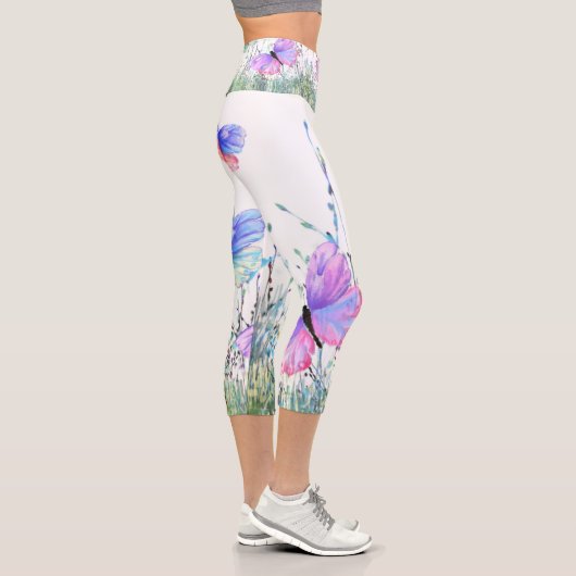 Leggings Capri avec Papillons (Droite)