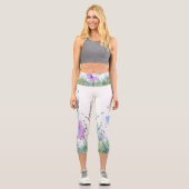 Leggings Capri avec Papillons (Recto)