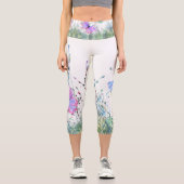 Leggings Capri avec Papillons (Recto)