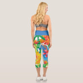 Leggings Capri Aventure tropicale (Verso)