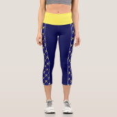 Leggings Capri Avion Pale Jaune Aviation Fly Airways (Recto)