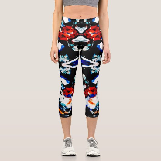 Leggings Capri Aztec Abstrait (Recto)