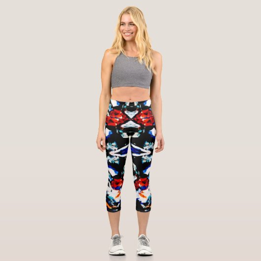 Leggings Capri Aztec Abstrait (Recto)