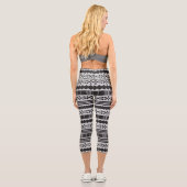 Leggings Capri Aztec ethnique Abstraite (Verso)