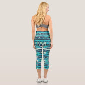 Leggings Capri Aztec ethnique Moasic (Verso)