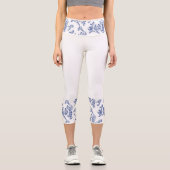 Leggings Capri Azure Blossom Elegance Capris (Recto)